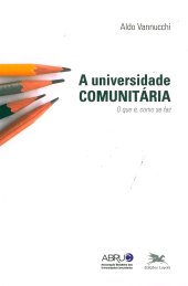 book A Universidade comunitária - O que é, como se faz