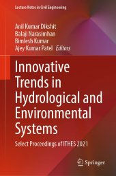 book Innovative Trends in Hydrological and Environmental Systems: Select Proceedings of ITHES 2021