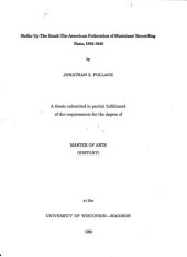 book Strike Up The Band: The American Federation of Musicians' Recording Bans, 1942-1948