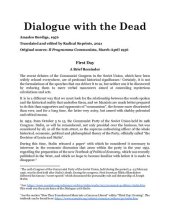 book Dialogue with the Dead