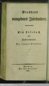 book Dresdens neunzehntes Jahrhundert