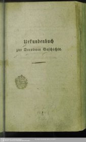 book Urkundenbuch zur Dresdner Geschichte