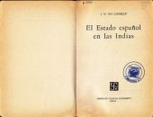 book El Estado español en las Indias