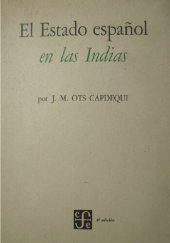 book El Estado español en las Indias