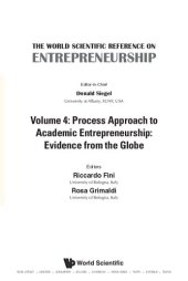 book The World Scientific Reference On Entrepreneurship: Volume 4: Process Approach to Academic Entrepreneurship: Evidence from the Globe