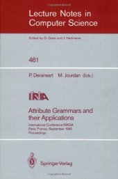 book Attribute Grammars and their Applications: International Conference WAGA Paris, France, September 19–21, 1990 Proceedings