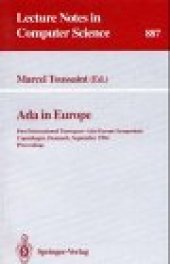 book Ada in Europe: First International Eurospace-Ada-Europe Symposium Copenhagen, Denmark, September 26–30, 1994 Proceedings