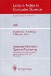 book Advanced Information Systems Engineering: Second Nordic Conference CAiSE '90 Stockholm, Sweden, May 8–10, 1990 Proceedings