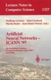 book Artificial Neural Networks — ICANN'97: 7th International Conference Lausanne, Switzerland, October 8–10, 1997 Proceeedings