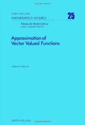 book Approximation of Vector Valued Functions