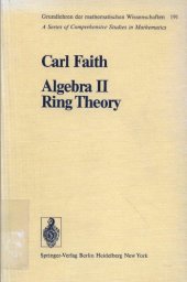 book Algebra II. Ring Theory: Ring Theory