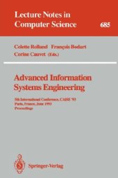 book Advanced Information Systems Engineering: 5th International Conference, CAiSE '93 Paris, France, June 8–11, 1993 Proceedings