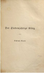 book Der Siebenjährige Krieg / Aus den Staatsarchiven bearbeitet