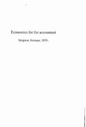 book Economics for the accountant