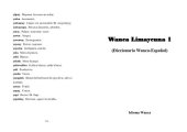 book Wanca limaycuna 1. Diccionario wanca/ wanka -español (familia Quechua)