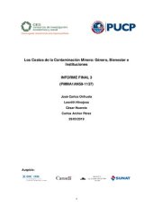 book Los Costos de la Contaminación Minera: Género, Bienestar e Instituciones. Informe Final 3