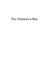 book The Children's War: Germany, 1939–1949