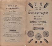 book Peters Ammunition Price List - March 1896