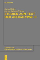 book Studien zum Text der Apokalypse III