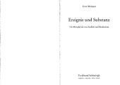 book Ereignis und Substanz