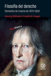 book Lecciones sobre Filosofía del Derecho según el manuscrito de Johannes Rudolf Ringier. Berlín 1819-1820