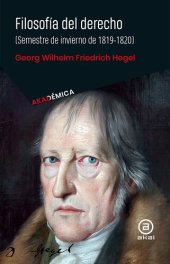 book Lecciones sobre Filosofía del Derecho según el manuscrito de Johannes Rudolf Ringier. Berlín 1819-1820