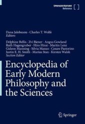 book Encyclopedia of Early Modern Philosophy and the Sciences