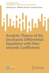 book Analytic Theory of Itô-Stochastic Differential Equations with Non-smooth Coefficients