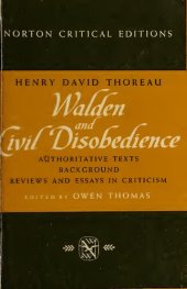 book Walden and Civil Disobedience