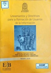 book Lineamientos y Directrices para la Formación de Usuarios de la Información