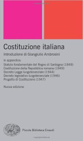 book Costituzione italiana