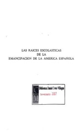 book Las raíces escolásticas de la emancipación de la América española