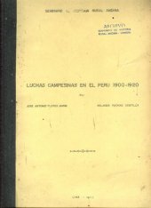 book Luchas campesinas en el Perú 1900-1920