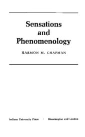 book Sensations and Phenomenology