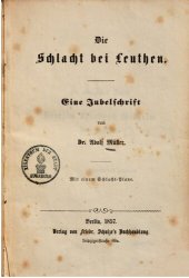 book Die Schlacht bei Leuthen : Eine Jubelschrift