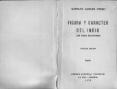 book Figura y carácter del indio. Los ando bolivianos