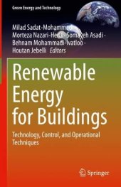 book Renewable Energy for Buildings: Technology, Control, and Operational Techniques