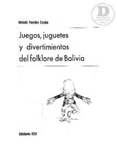 book Juegos, juguetes y divertimientos del folklore de Bolivia