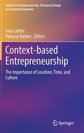 book Context-based Entrepreneurship: The Importance of Location, Time, and Culture