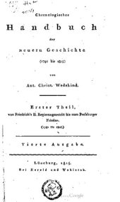 book Vom Regierungsantritt Friedrichs des Großen bis zum Pressburger Frieden (von 1740 bis 1805)