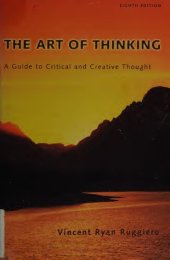 book Art of Thinking - Guide to Critical and Creative Thought