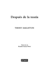 book Después de la teoría