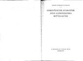 book Europäische Literatur und lateinisches Mittelalter