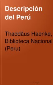 book Descripción del Perú