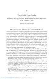 book The mHealth Power Paradox Improving Data Protection in Health Apps through Self-Regulation in the European Union (in: Innovation and Protection: The Future of Medical Device Regulation, eds. I. Glenn Cohen; Timo Minssen; W. Nicholson Price II; Christopher