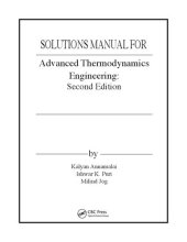 book Solutions Manual for Advanced Thermodynamics Engineering, Second Edition