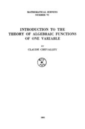 book Introduction to the Theory of Algebraic Functions of One Variable 