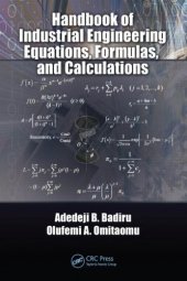 book Handbook of Industrial Engineering Equations, Formulas, and Calculations 