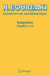 book Éléments de Mathématique: Integration 1-4. Chapitres 1-4