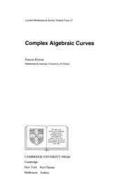 book Complex Algebraic Curves 